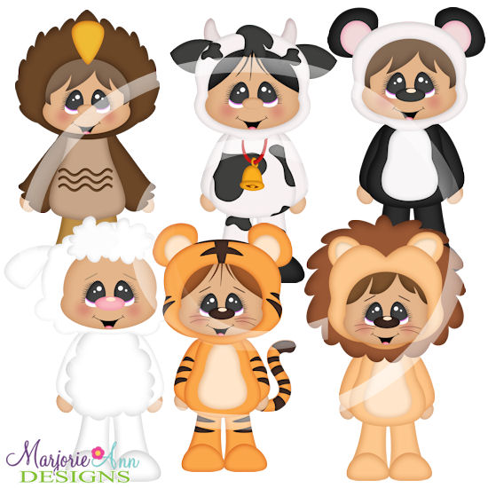 Halloween Costume Kids 2 SVG Cutting Files + Clipart - Click Image to Close